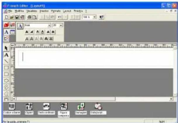 BROTHER P-Touch PT-2420PC - Creazione di un nuovo layout - 1