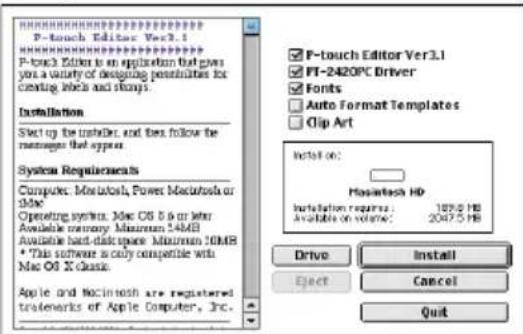 BROTHER P-Touch PT-2420PC - Färe installation - 9