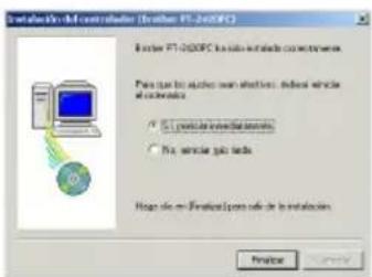 BROTHER P-Touch PT-2420PC - Si se seleccióno "Reemplazar con el nuevo Brother PT-2420PC" o "Agregar Brother PT-2420PC": - 2