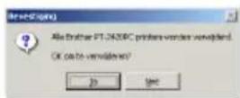 BROTHER P-Touch PT-2420PC - Als "Brother PT-2420PC verwijderen" is geselecteerd: - 1