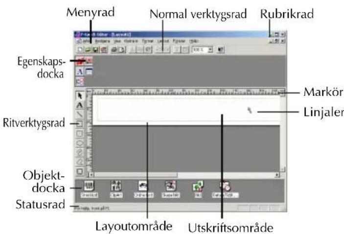 BROTHER P-Touch PT-2420PC - Användning av P-touch Editor Ver. 3.1 - 2