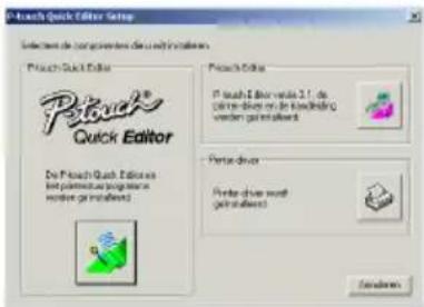 BROTHER P-Touch PT-2420PC - Installeren van de P-touch Quick Editor - 2
