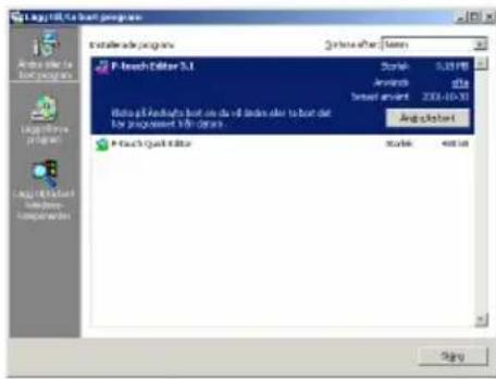 BROTHER P-Touch PT-2420PC - Avinstallation av mjukvara och skrivardrivrutin - 1