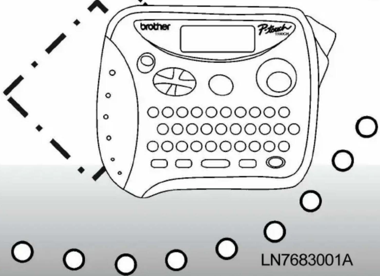BROTHER P-Touch PT-1100CH - TAPE - 1