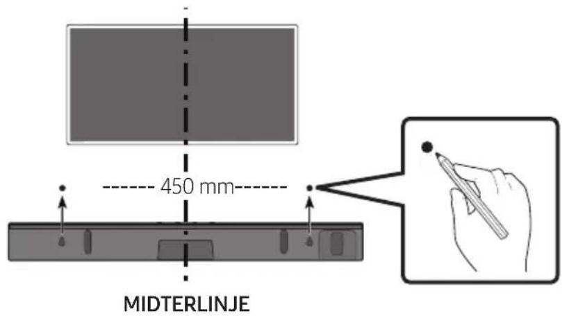 450 mm MIDTERLINJE