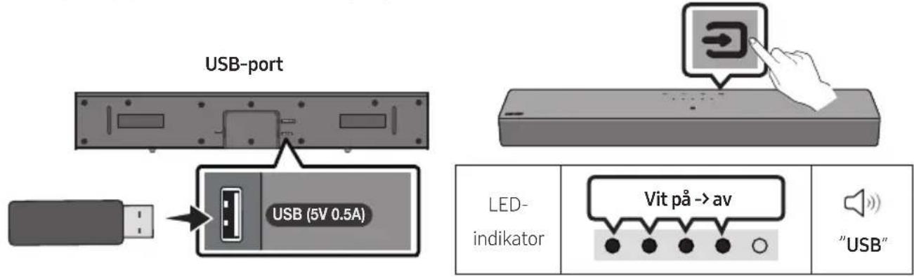 SAMSUNG HW-C410 - ANSLUTA EN USB-LAGRINGSENHET - 1
