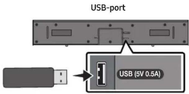 USB-port USB (5V 0.5A)