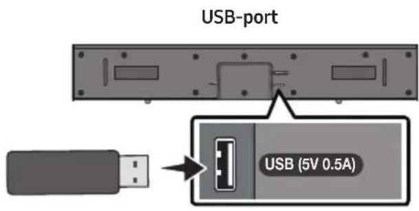 USB-port USB (5V 0.5A)