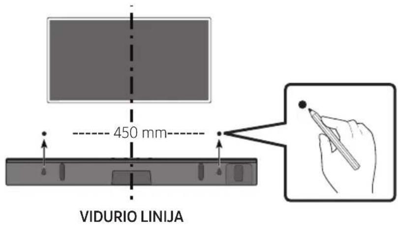 450 mm VIDURIO LINIJA