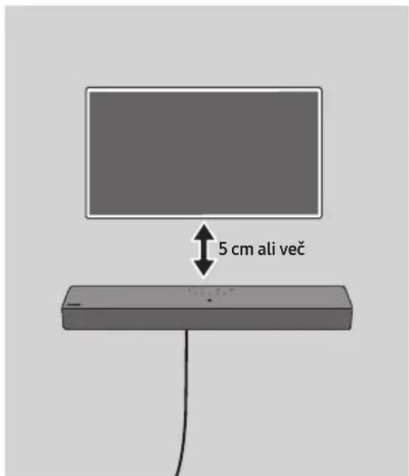 5 cm ali več