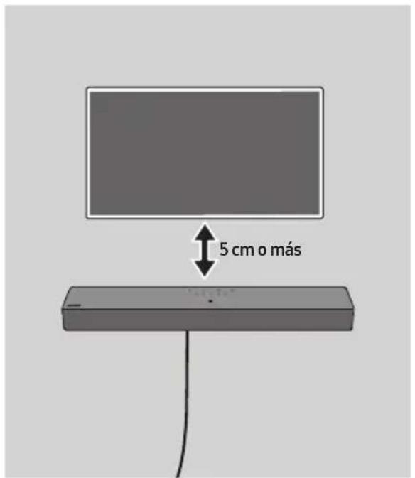 5 cm o más