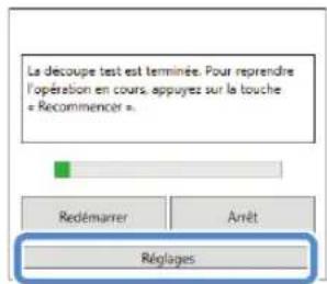 BROTHER DC200ULE - Réglage de la vitesse/pression de découpe - 1