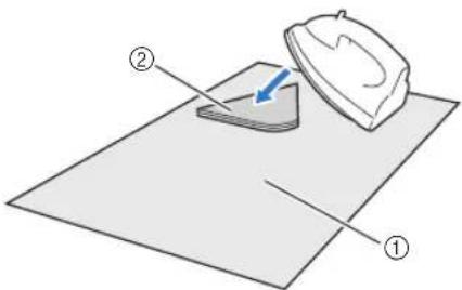 BROTHER DC200ULE - Utilisation d'une feuille adhésive à double face pour fixer des tissus - 1