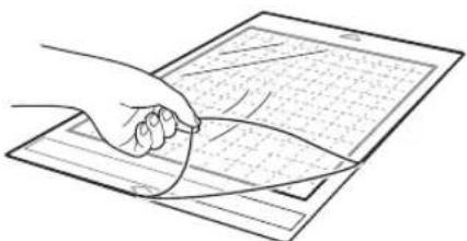 BROTHER SDX325 - Ôtez la feuille de protection de la face adhésive du support. - 1