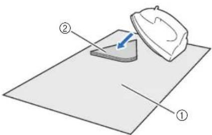 BROTHER SDX325 - □ Utilisation d'une feuille adhésive à double face pour fixer des tissus - 1