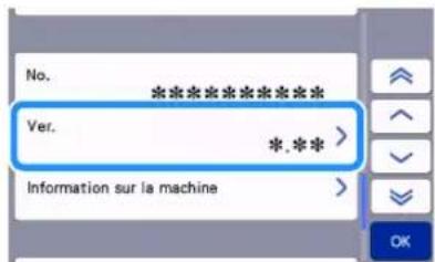 BROTHER SDX325 - ■Mise à jour à partir de l'écran de réglages - 2