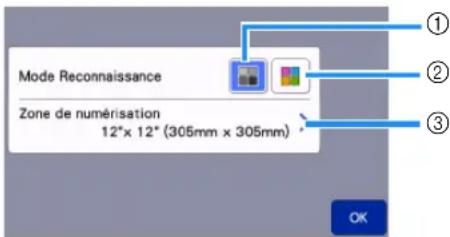 BROTHER SDX325 - Sélectionnez le mode de numérisation en fonction du matériau à numériser. - 2