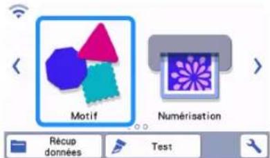 BROTHER SDX325 - ■Sélection et modification du premier motif - 1