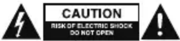 CAUTION RISK OF ELECTRIC SHOCK DO NOT OPEN