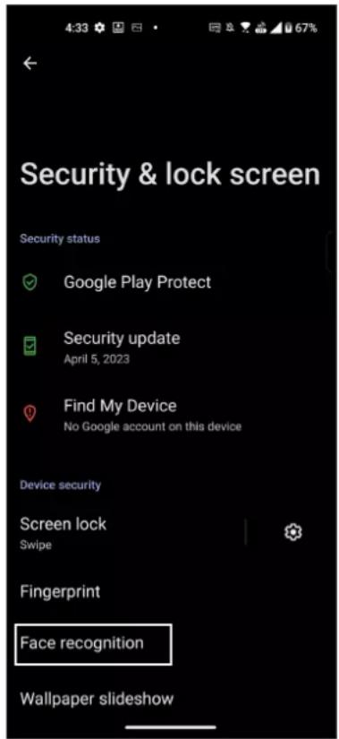 ASUS Zenfone 10 - Configurer le déverrouillage par reconnaissance faciale à partir du menu des paramètres - 3