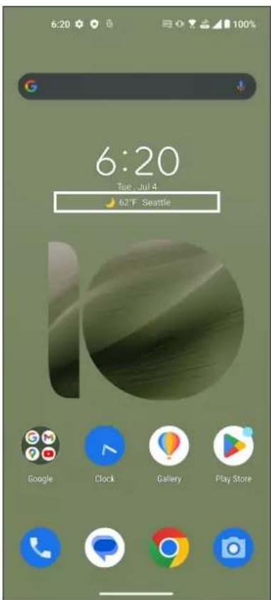 ASUS Zenfone 10 - Ouvrir l'application Météo - 1