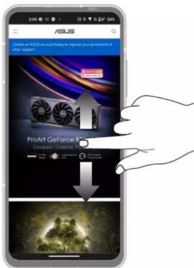 ASUS Zenfone 10 - Naviguer entre plusieurs pages ou écrons - 2