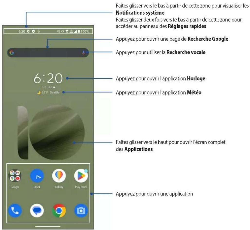 ASUS Zenfone 10 - Écran d'accueil - 1