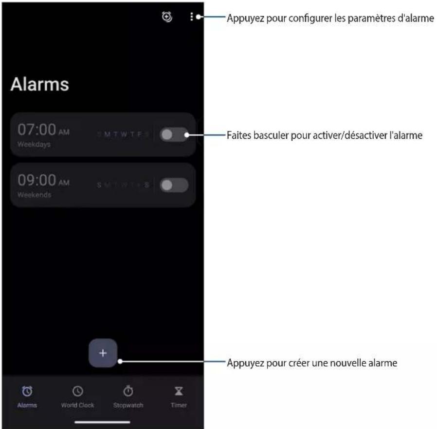 ASUS Zenfone 10 - Alarme - 1