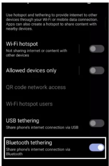 ASUS Zenfone 10 - Partage de connexion Bluetooth - 1