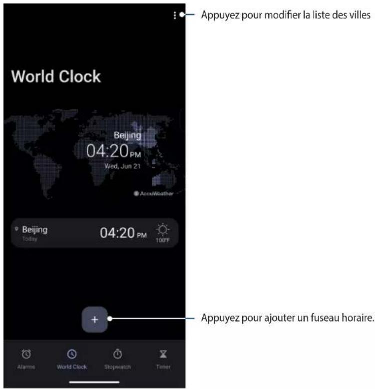 ASUS Zenfone 10 - Fuseau hora - 1