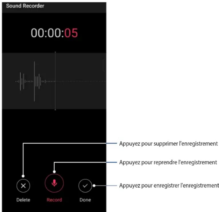 ASUS Zenfone 10 - Suspendre un enregistrement - 1