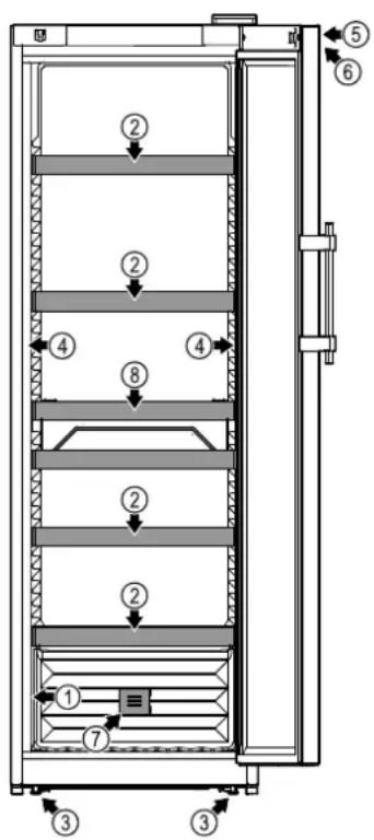 LIEBHERR WFbli 5241 - Vue d'ensemble de l'appareil et des accessoires - 1