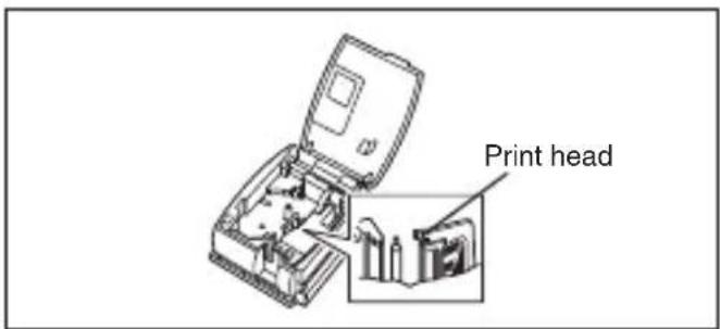 BROTHER P-touch PT-1500PC - Cleaning the print head and roller - 1