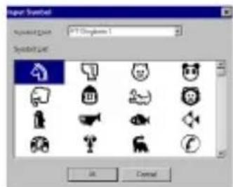 BROTHER P-touch PT-1500PC - Adding a symbol - 1