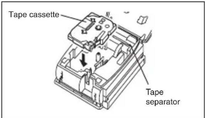 BROTHER P-touch PT-1500PC - Changing the tape cassette - 2