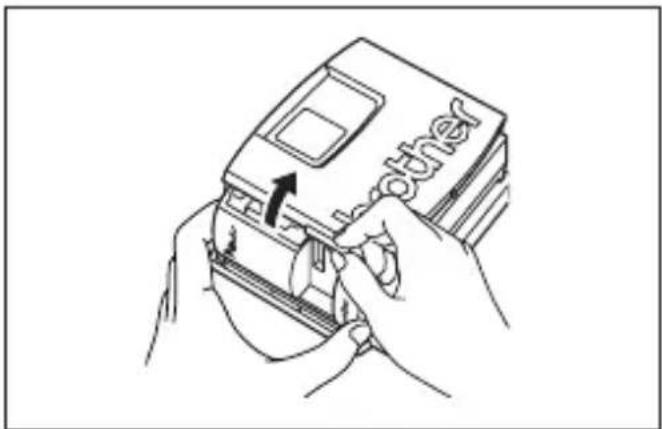 BROTHER P-touch PT-1500PC - Changing the tape cassette - 1
