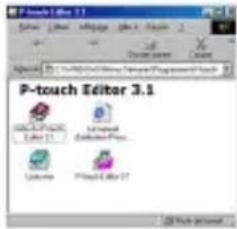 BROTHER P-touch PT-1500PC - Sur un ordinateur compatible IBM PC : - 1