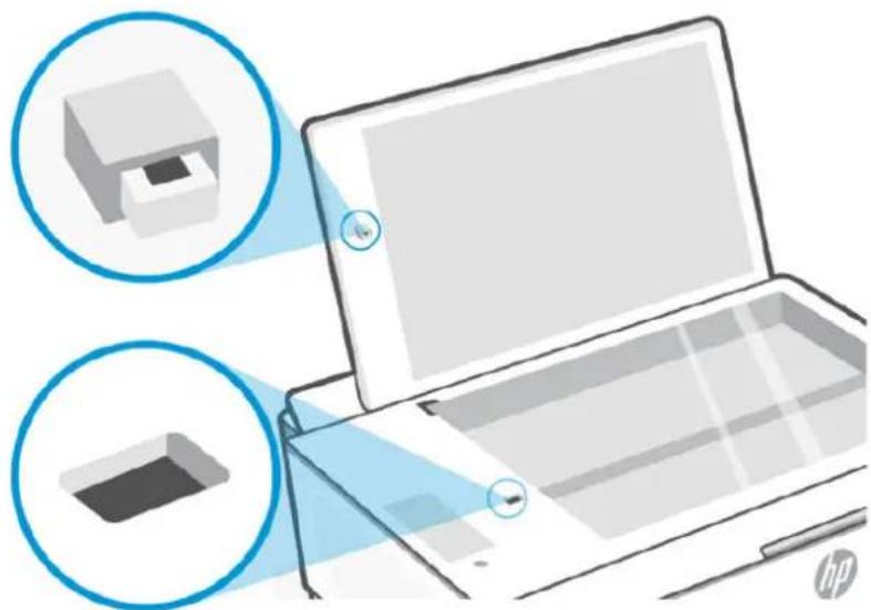 HP Smart Tank 5107 - Nettoyage du capteur du capot du scanner - 2