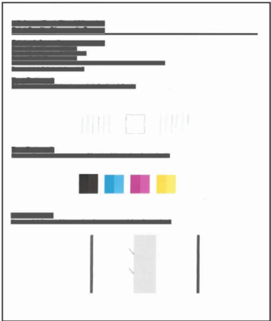 HP Smart Tank 5107 - Comprendre la page de diagnostic de la qualité d'impression - 1
