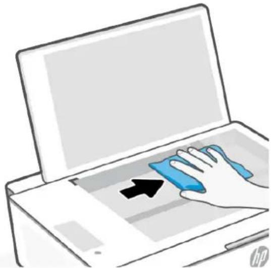 HP Smart Tank 5107 - Nettoyage de la vitre du scanner - 3