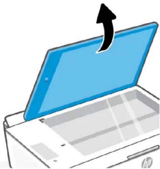 HP Smart Tank 5107 - Nettoyage du capteur du capot du scanner - 1