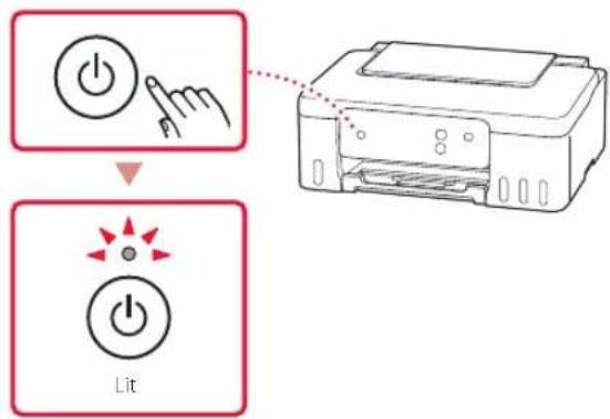 CANON Pixma G1430 - Turning on the Printer - 2