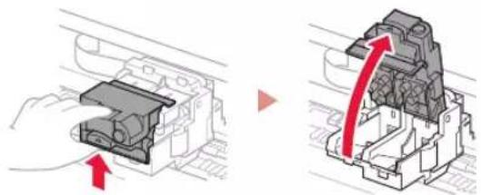 CANON Pixma G1430 - Abra la cubierta de bloqueo del cabezal de impresión. - 1