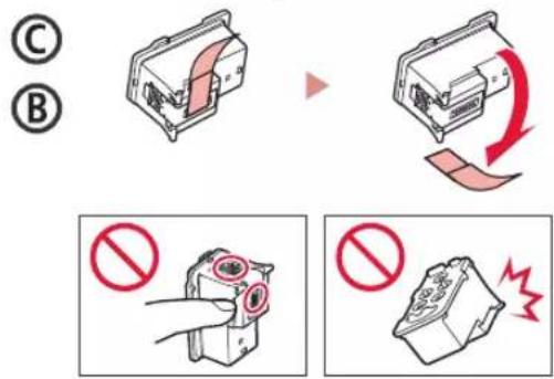 CANON Pixma G1430 - Instalando as cabeças de impressão - 4