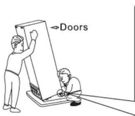 HOOVER FF2-695 - Levelling the refrigerator - 1