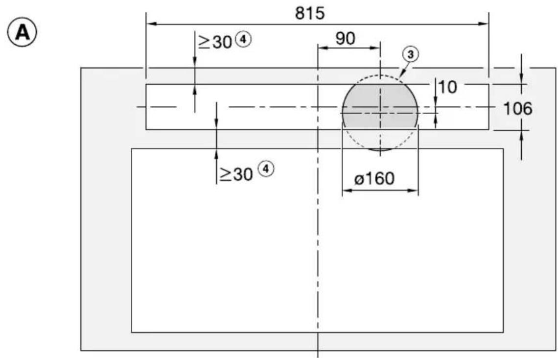 MIELE DAD 4941 - Dimensions d'encastrement - 3