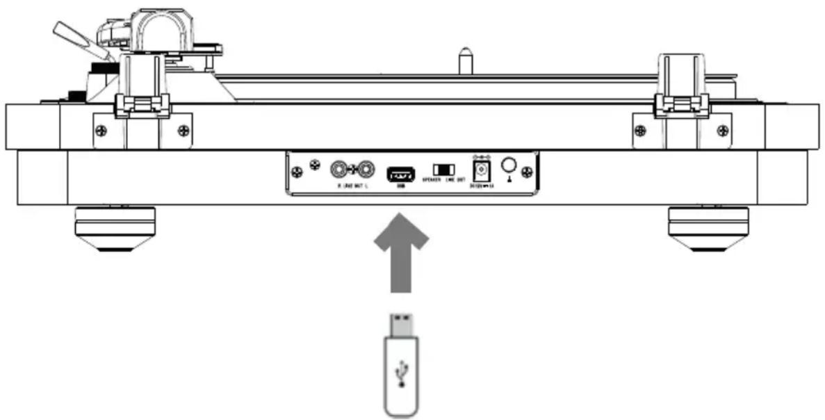 THOMSON TT650BT - c) USB-optagelse - 1