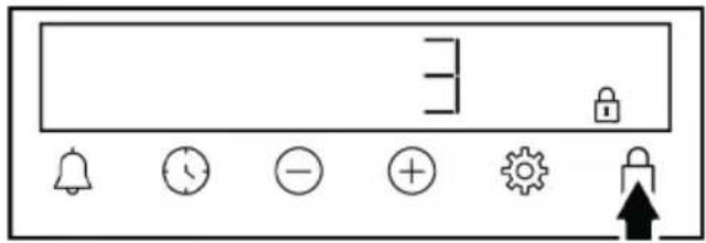 BEKO BBIS13300DXPSE - Activating the key lock - 1
