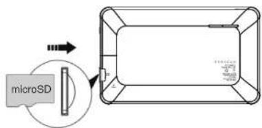 Proscan PLT7044K-C - Inserting the Micro SD card: - 1