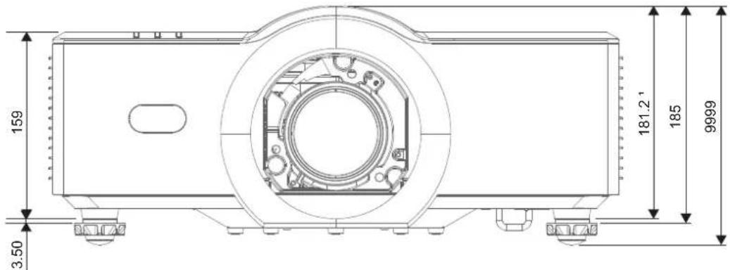 Barco G50-W8 - A.4 Dimensions - 2